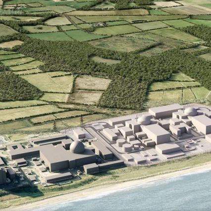 CGI of the Sizewell C site